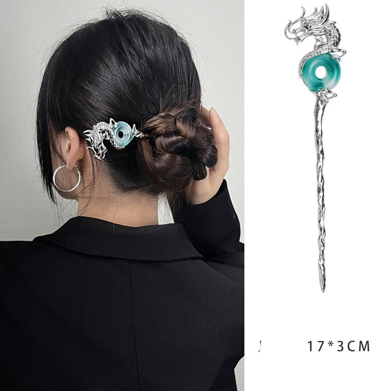 Moonstone Ancient Style Simple Female Fringed Hairpin