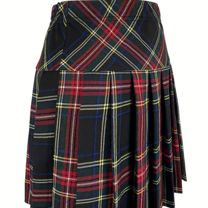 Women's Stripe College Style Pleated Skirt