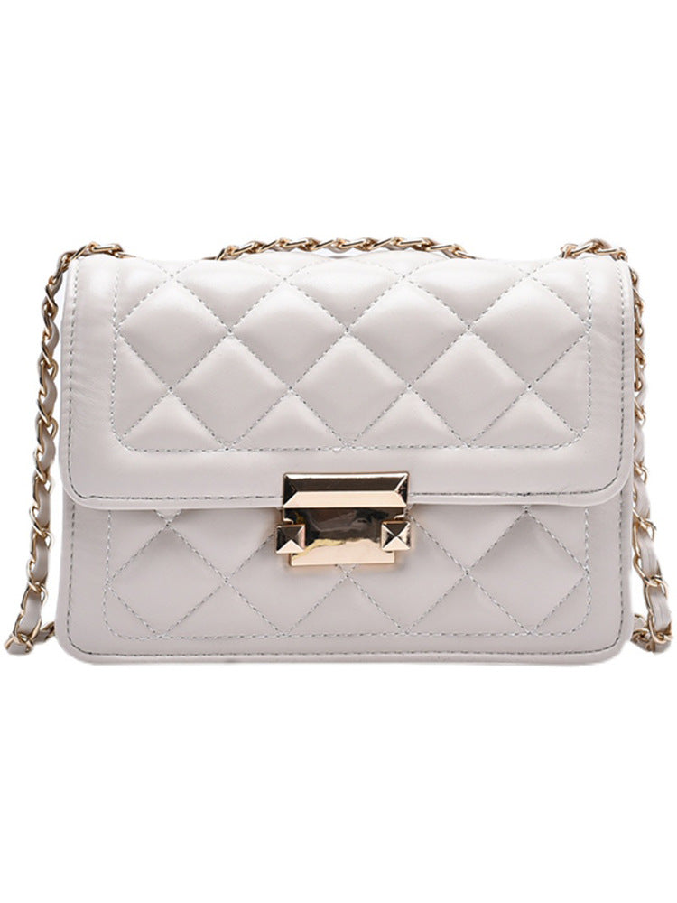 Fashion rhombic chain bag shoulder slung