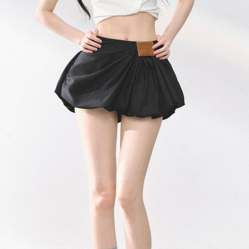 American Hot Girl Skirt Women Summer High Waist A- Line Slimming