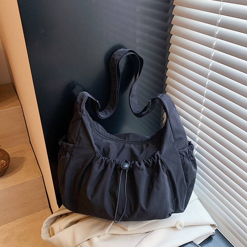 Brand-new Solid-color Nylon Crossbody Bag For Multi-functional Casual Wear