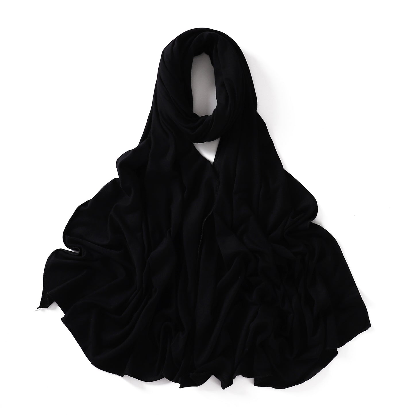 Colors Solid Color Modal Scarf Small Size Monochrome Jersey Veil Mercerized Cotton Scarf