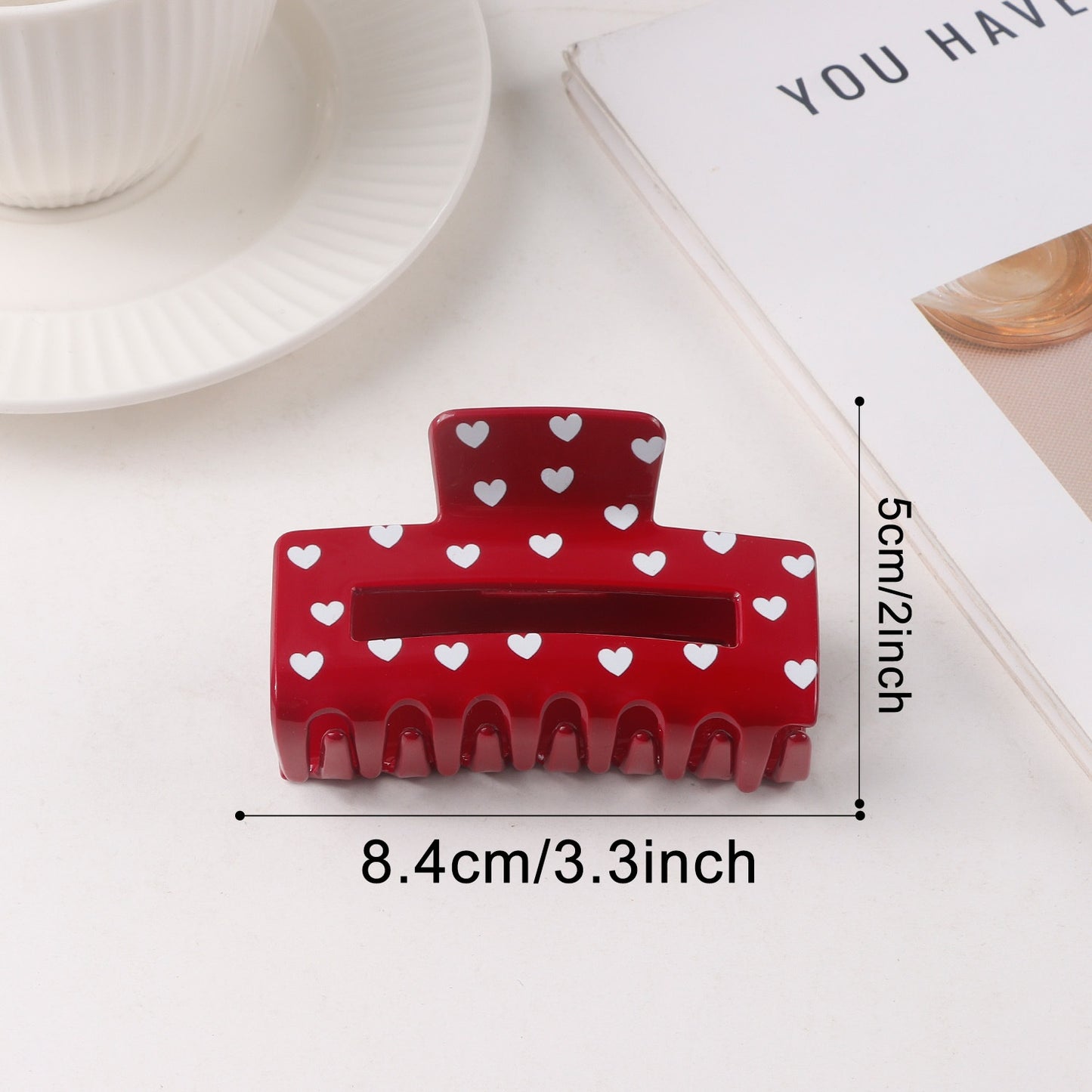Atmospheric Heart-print Heart-shaped Valentine's Day Shark Clip