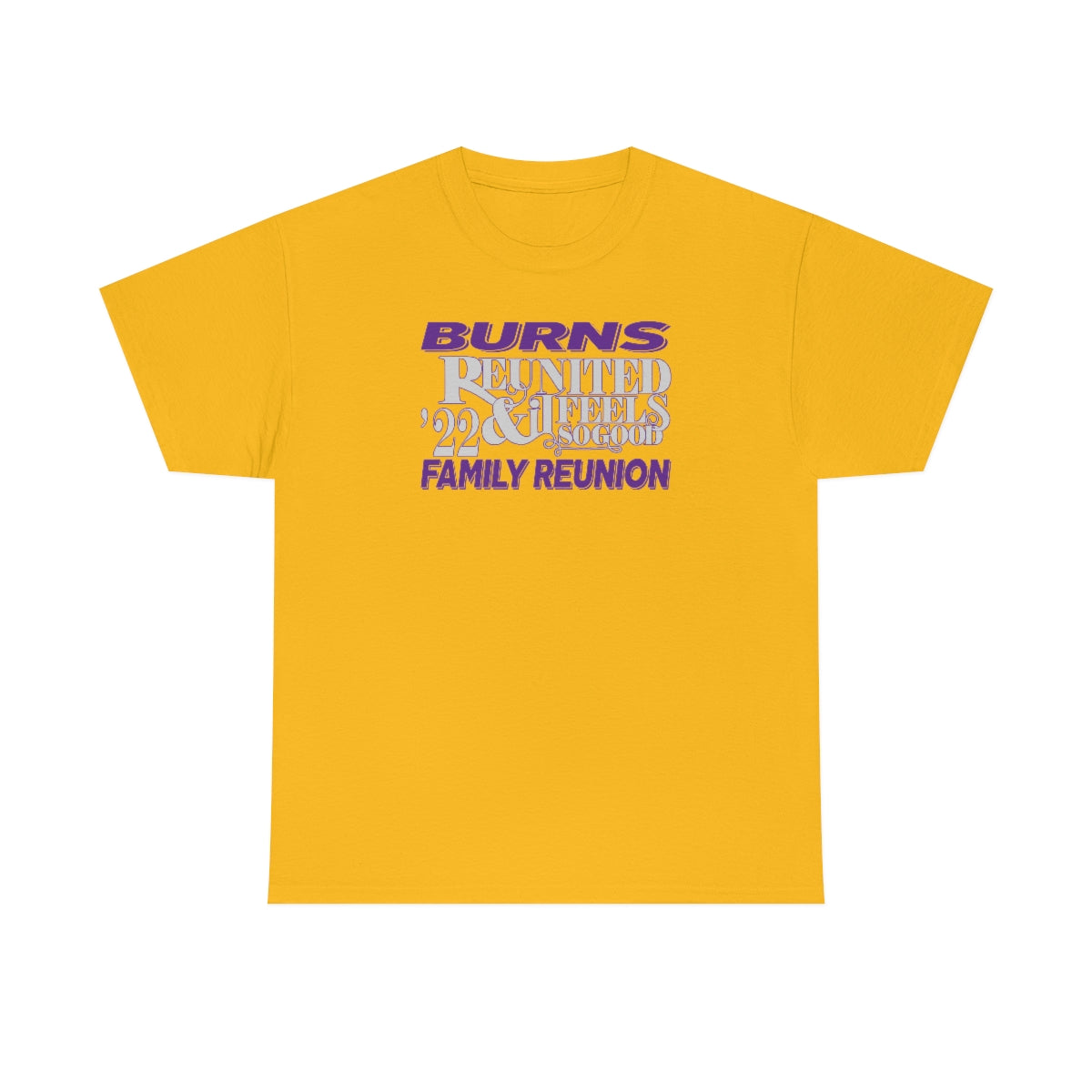 Family Reunion Printed Short Shirts Team Uniforms European And American Fabrics