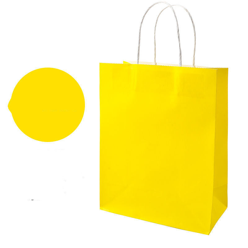 Bagt kraftpapirspose, håndholdt
