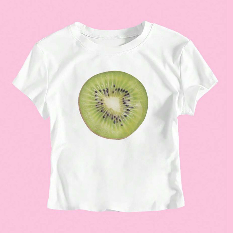 Summer Women's Slim Fit Fashion Short Sleeve T-shirt Top