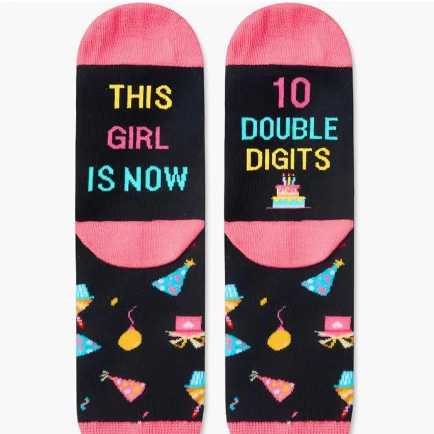Knitted Socks Casual Sole Letters