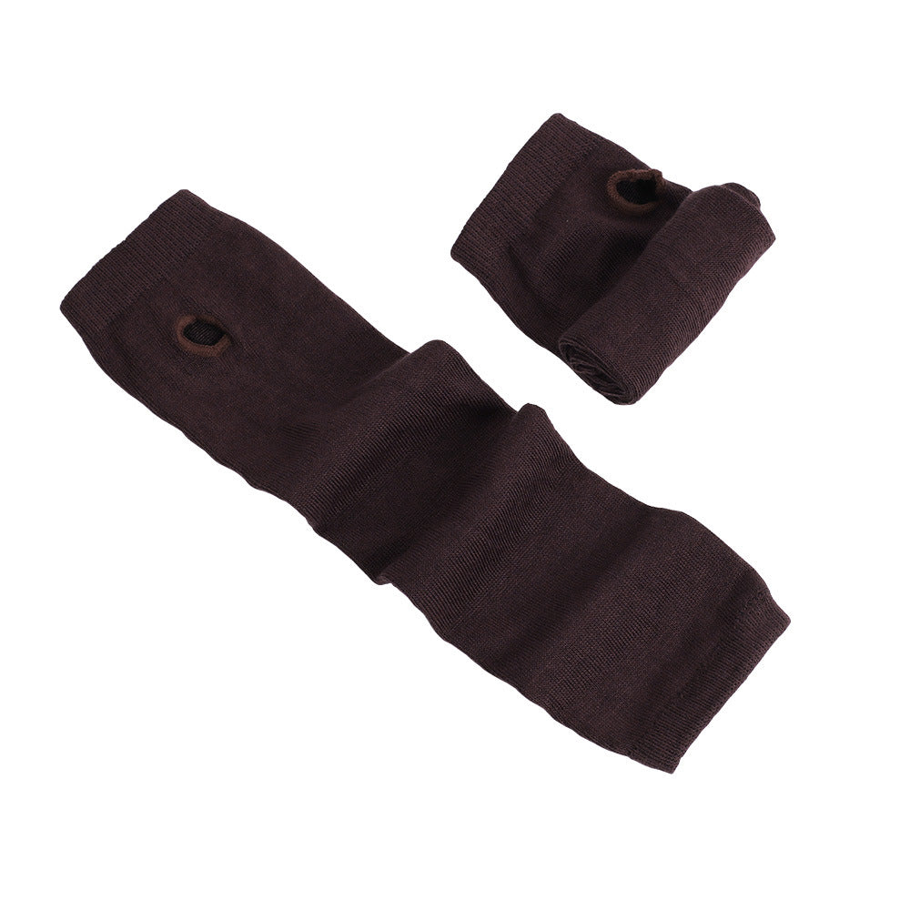 Black-and-white Striped Cotton Long Wrist Cuff