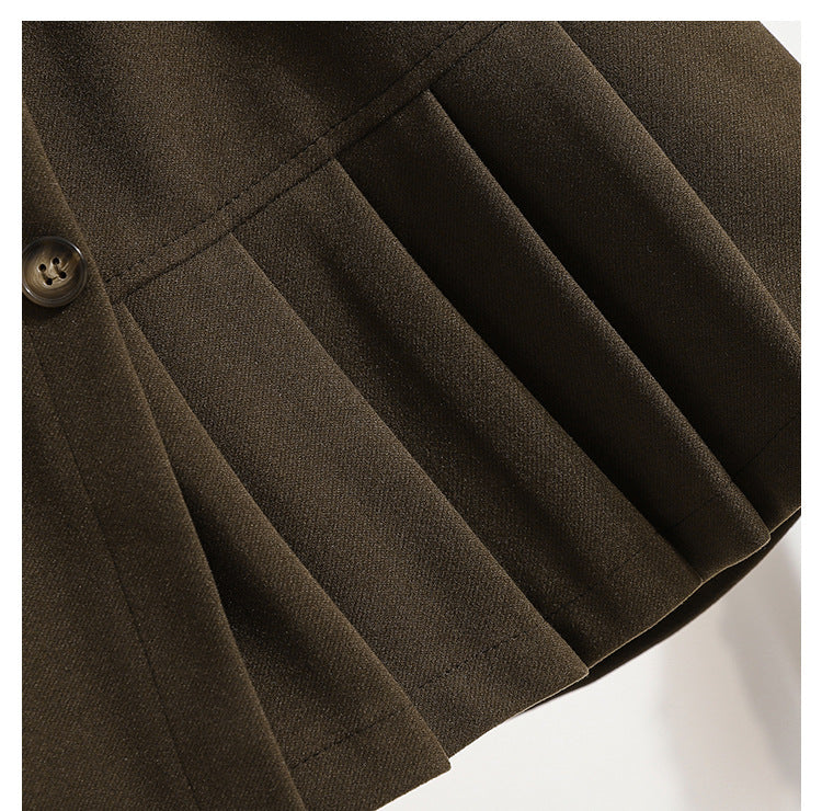 Women's Autumn And Winter Woolen Trousers Skirt Wide Leg Shorts