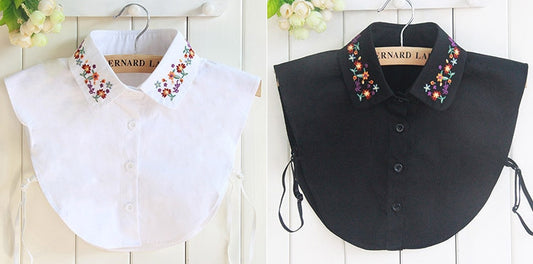 Fake Collar Women's Sweater Fashion Hollow Ribbon Decoration