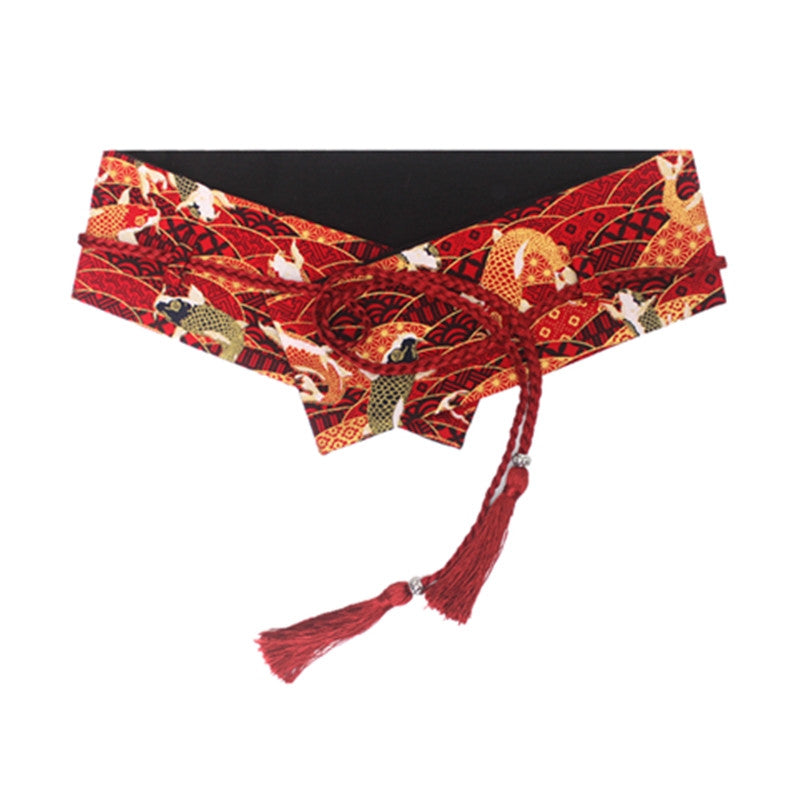Decorative Japanese Style Retro Waist Tassel Strap