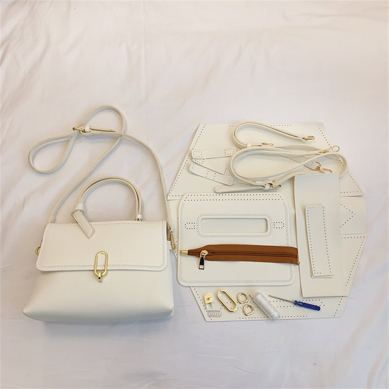 Lock Casual Shoulder Diy Hand Woven Bag