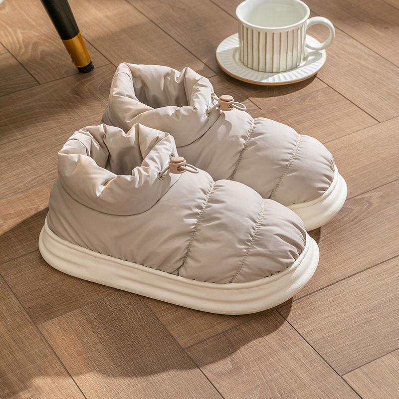 Cotton Slippers Women's Winter Bag Heel Outer Wear Thick Bottom