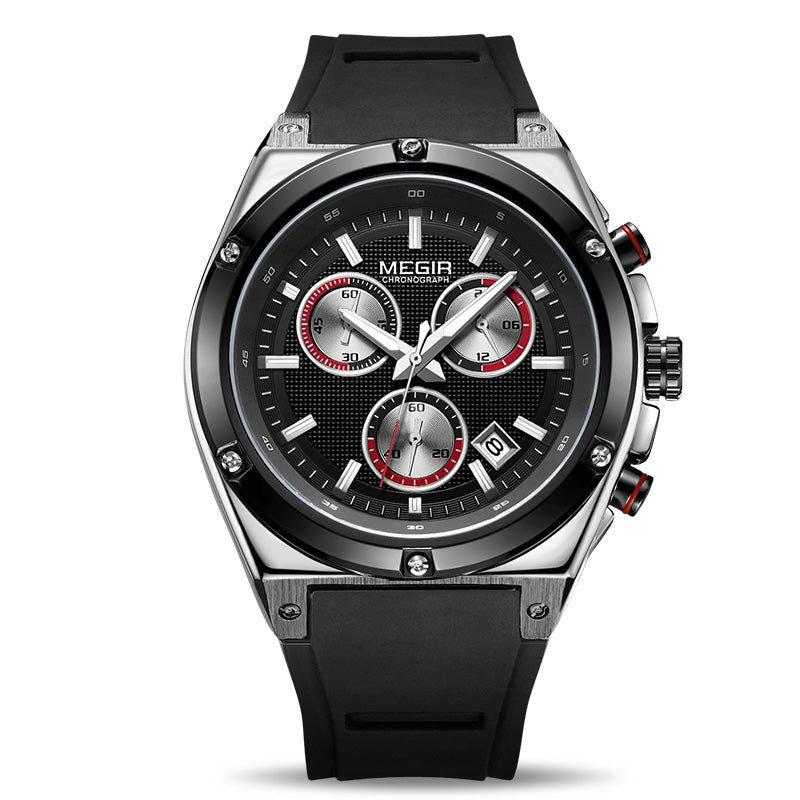 Men's Watch Fashion Multifunctional Sports Silicone Watch