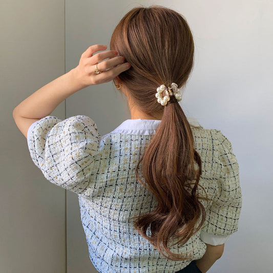 Large And Small Pearls Barrettes