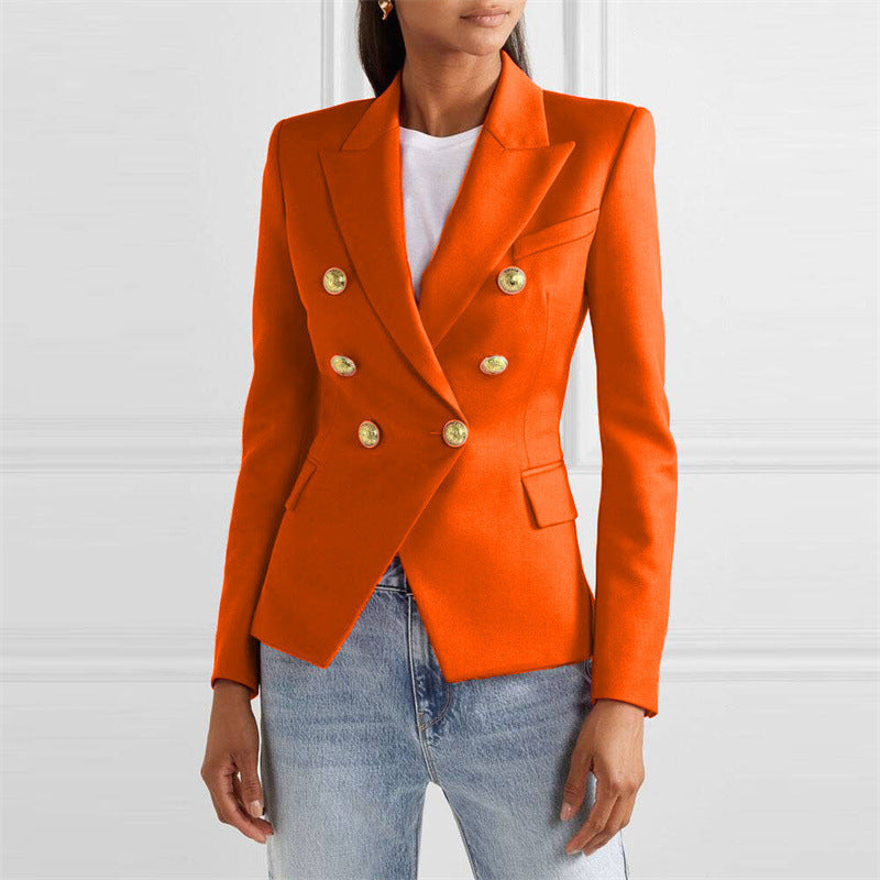 Solid-color Fashionable Casual Suit Jacket