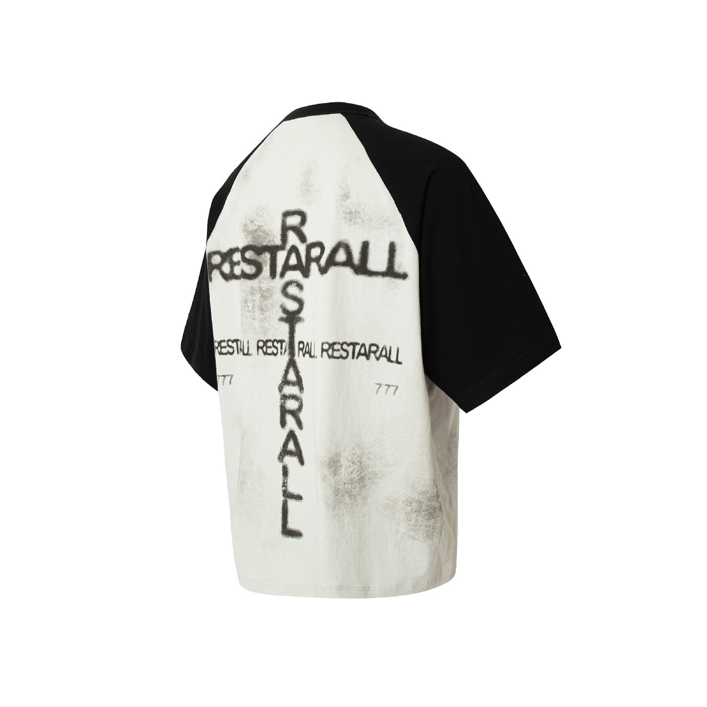 Women's Graffiti Stitching Rock Style Short Sleeve
