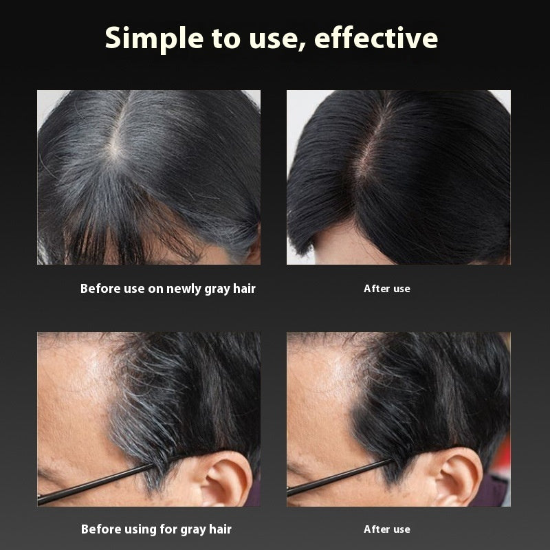 Hair Stick White Hair Cover Artifact Plant Hair Color Supplement Color Does Not Fade Disposable