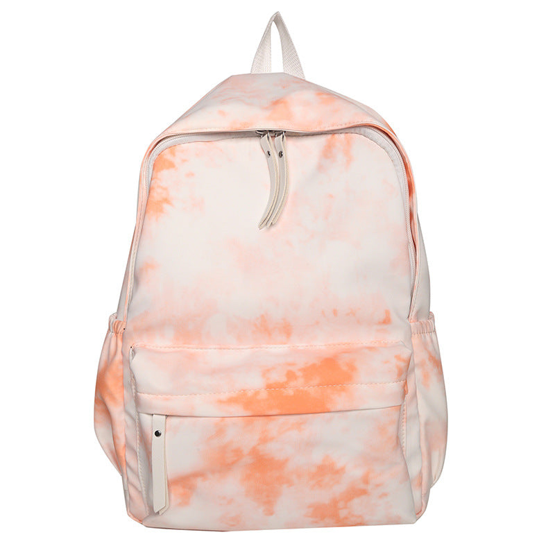 Students' Large Capacity Harajuku Fresh And Lovely Tie-dye Schoolbag