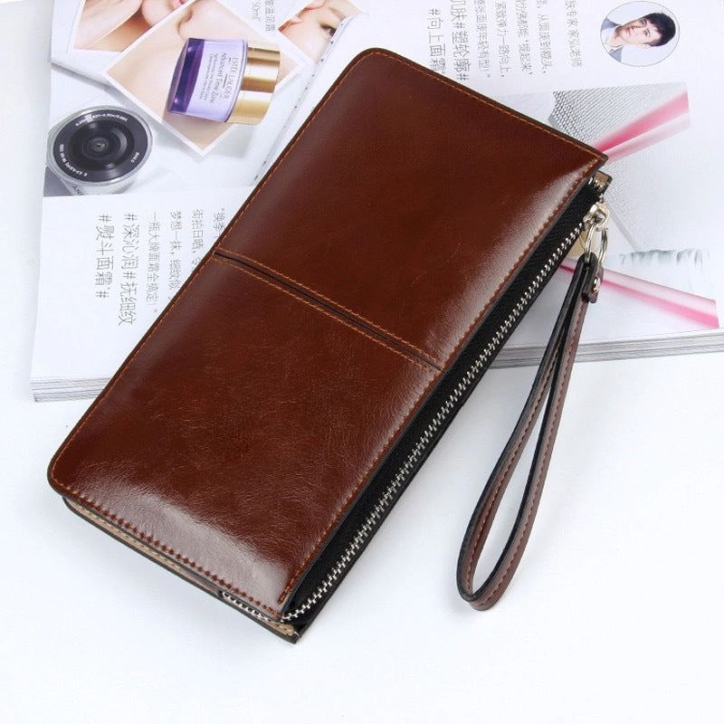 Female Long Clutch Women's Multi Card Slots Wallet Multi-function Wristband Wallet