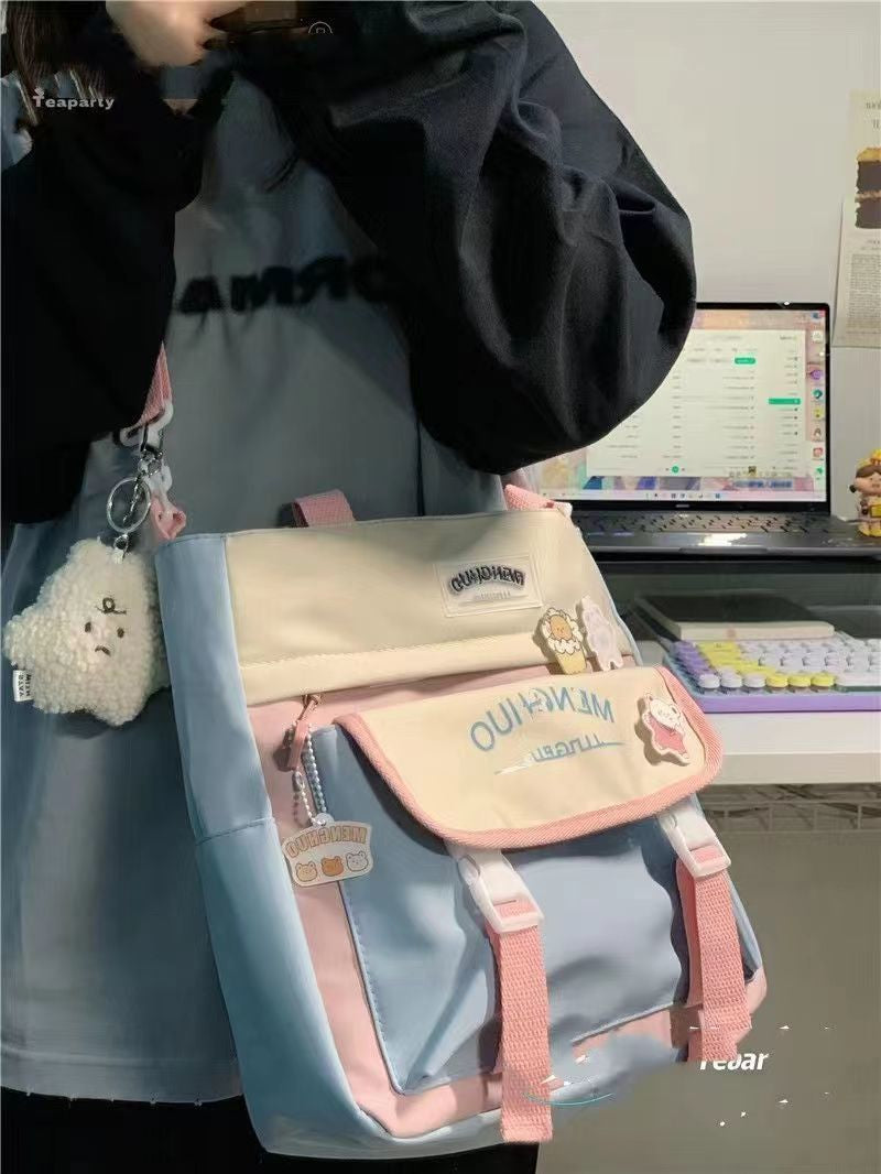 Versatile Preppy Large Capacity Also Works As A Shoulder Bag