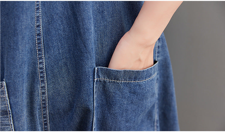 Overalls Harem Pants Casual Loose Striped Contrast Color