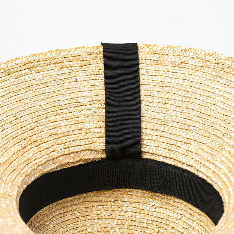 European And American Retro Light Dome Bow Streamer Big Brim Hat