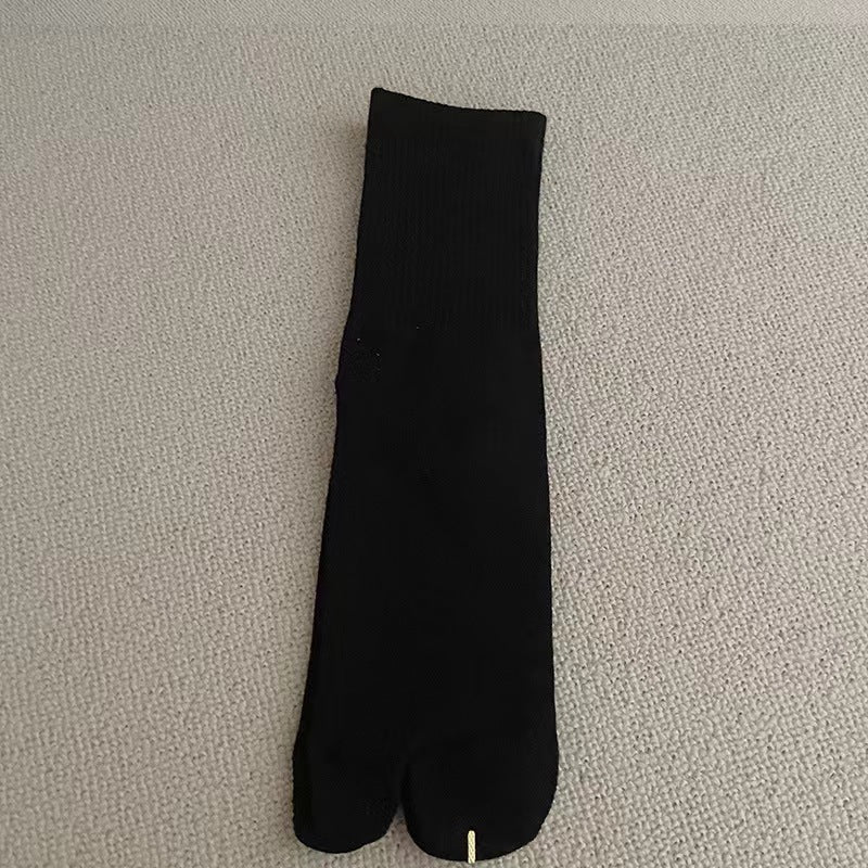 Women's Solid Color Two Toe Summer Socks