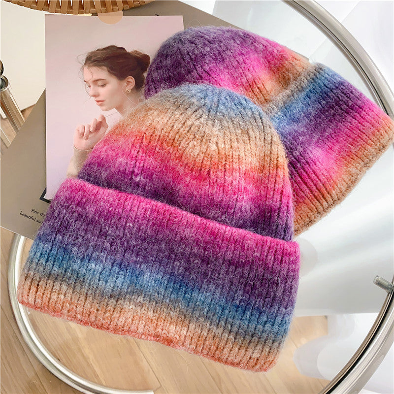 Women's  Knitted Hat With Good Hand Feel In Winter