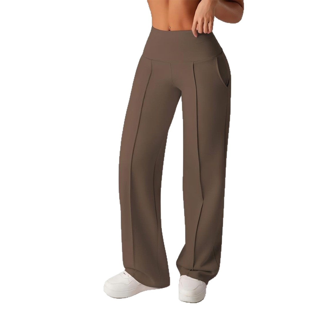Womens Straight-leg Athletic Pants Loose-fitting Quick-dry Workout Wear