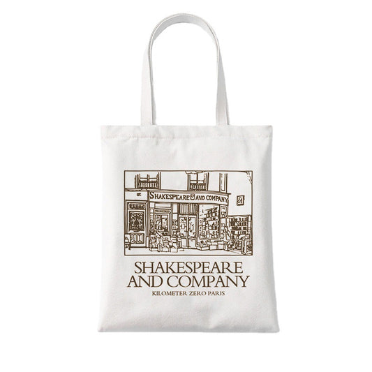 Shakespeare Print Women's Canvas Shoulder Bag