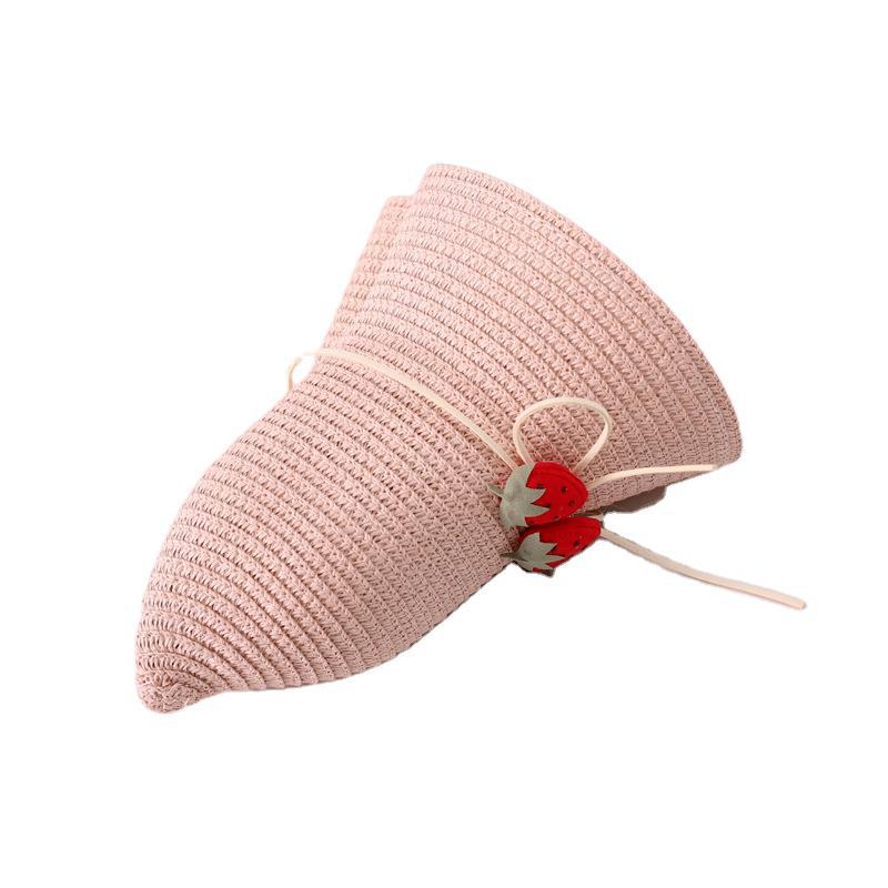 Three Strawberry Suit Children's Summer New Straw Hat
