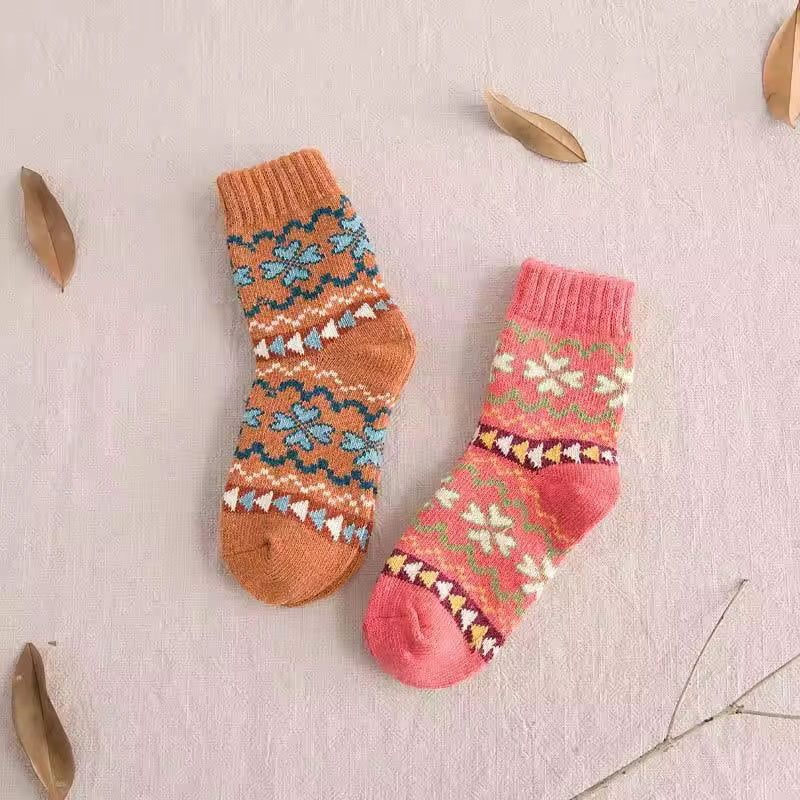 Womens Thick Warm Mid-calf Socks