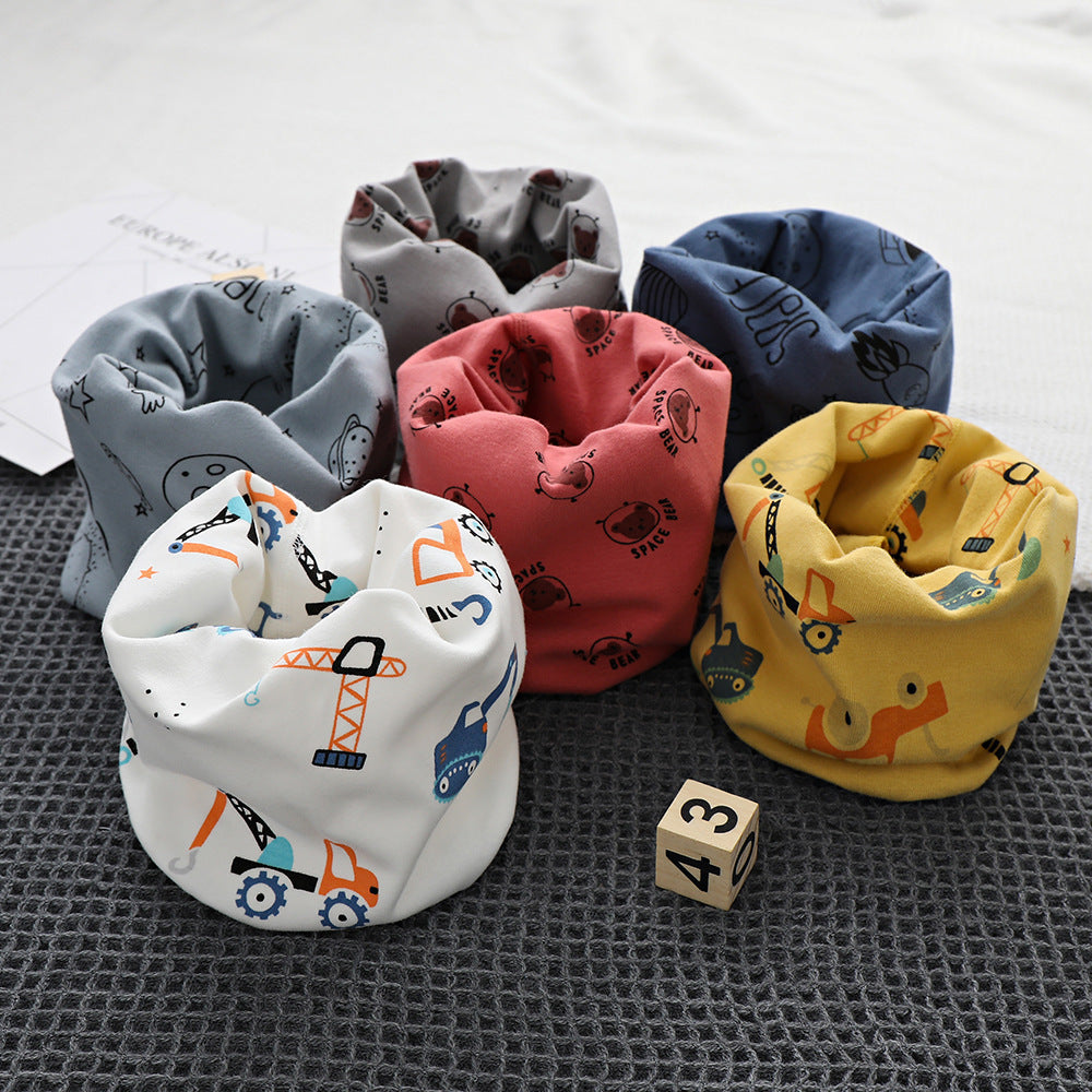 Cotton Autumn And Winter Windproof Warm Cartoon Bandana
