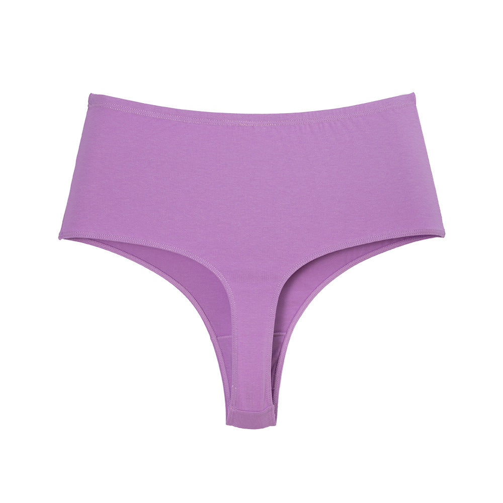 Women's Waist Invisible T-shaped Breathable High Elastic High Slit Non-stuck Crotch Triangle Cotton Underwear