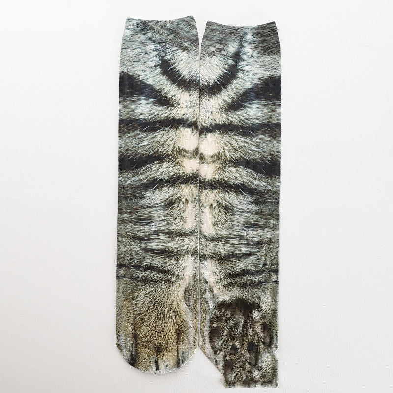 Heat Transfer 3D Printing Socks Animal Hoof Long Tube