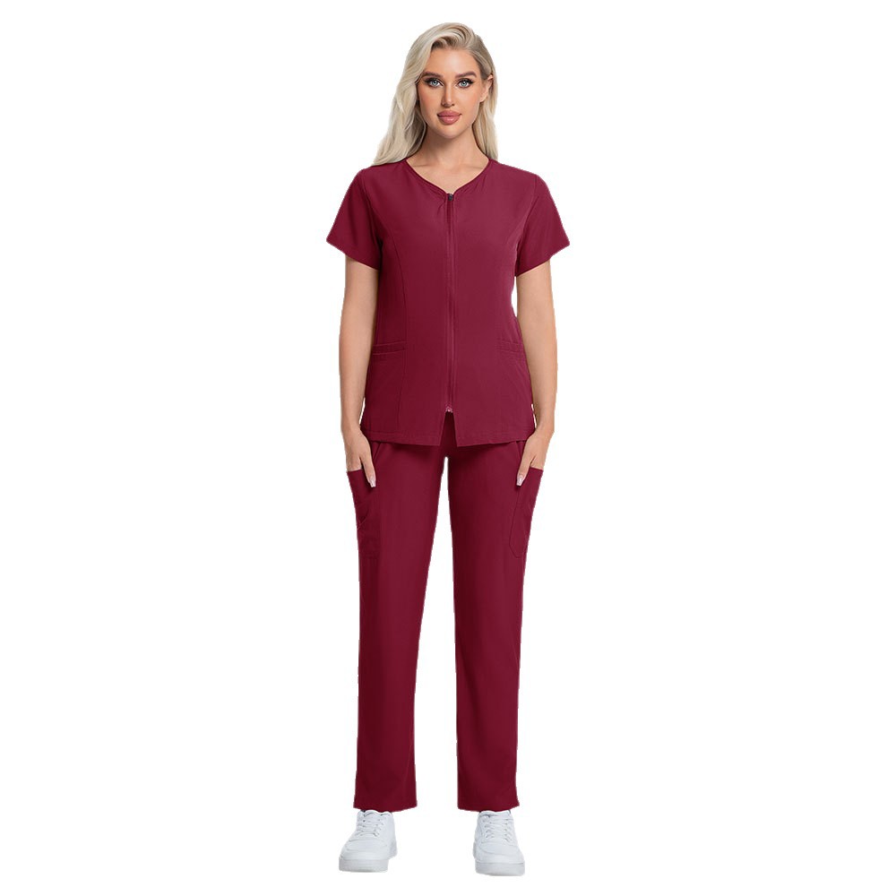 Separate Scrub Suit With Short Sleeves