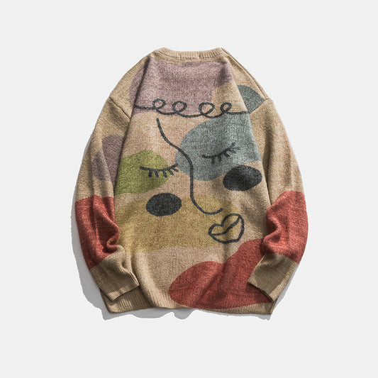 Moderne rundhalset sweater til mænd fra trendy mærke