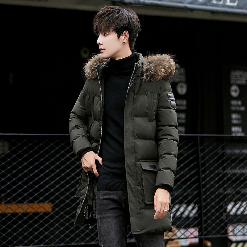 Winter Cotton-padded Coat Fleece-lined Thick Mid-length