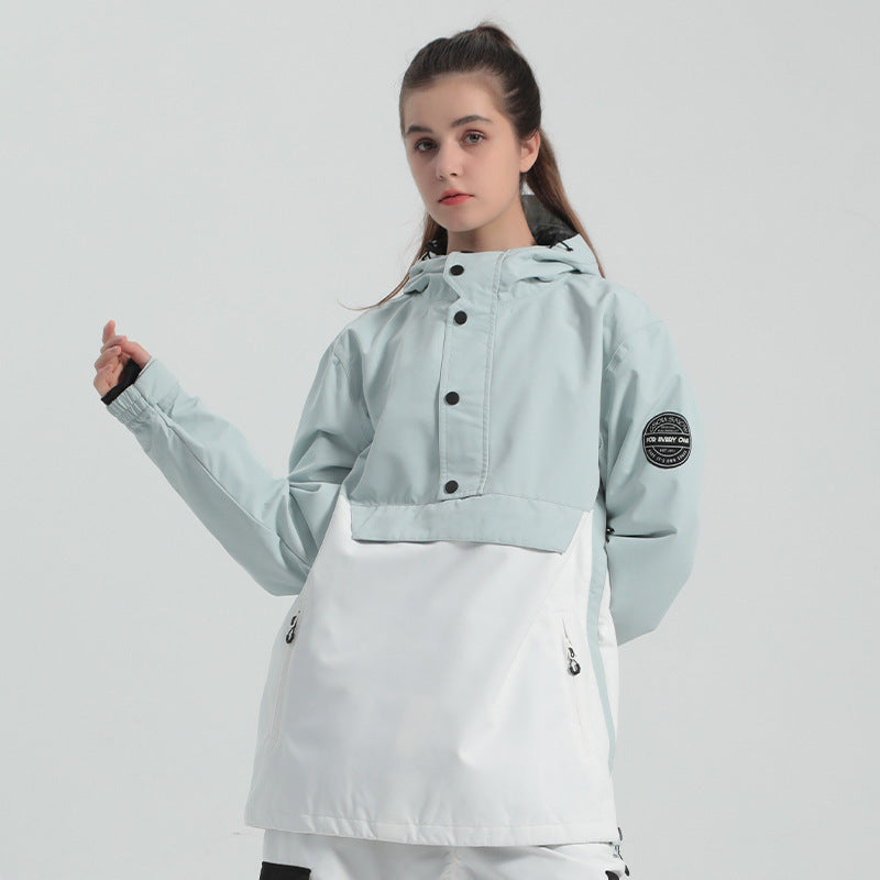 Women's Warm Windproof Single And Double Board Outdoor Sports Jacket