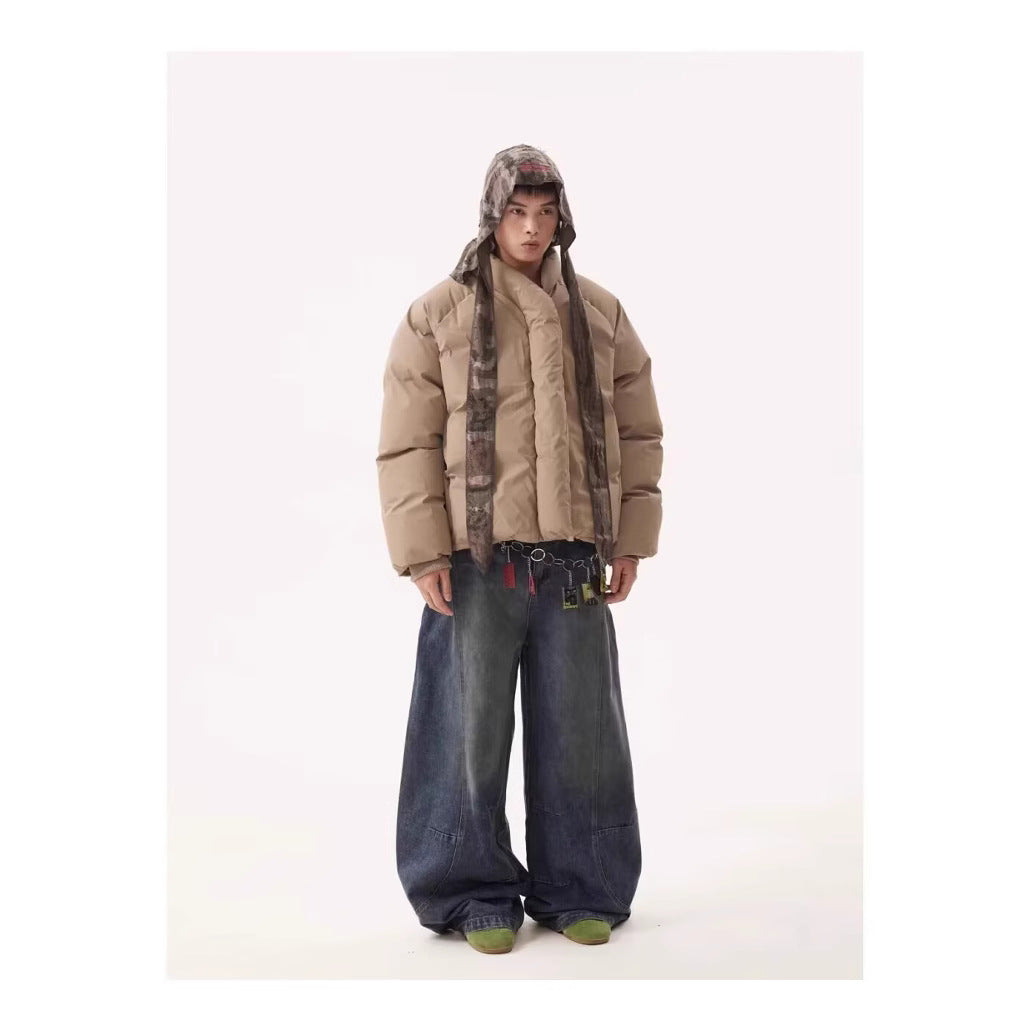 Men's High Street Loose Washed Machete Jeans