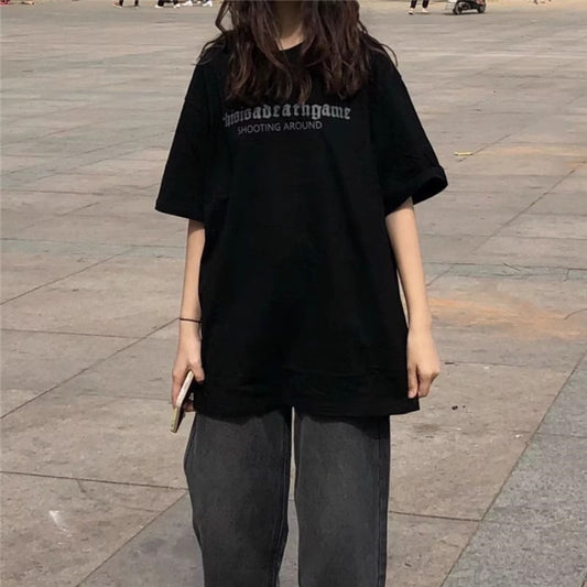Loose Korean Style Short Sleeve T-shirt Women's Design Sense
