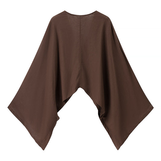 Asymmetrical Kimono-style Outerwear Top