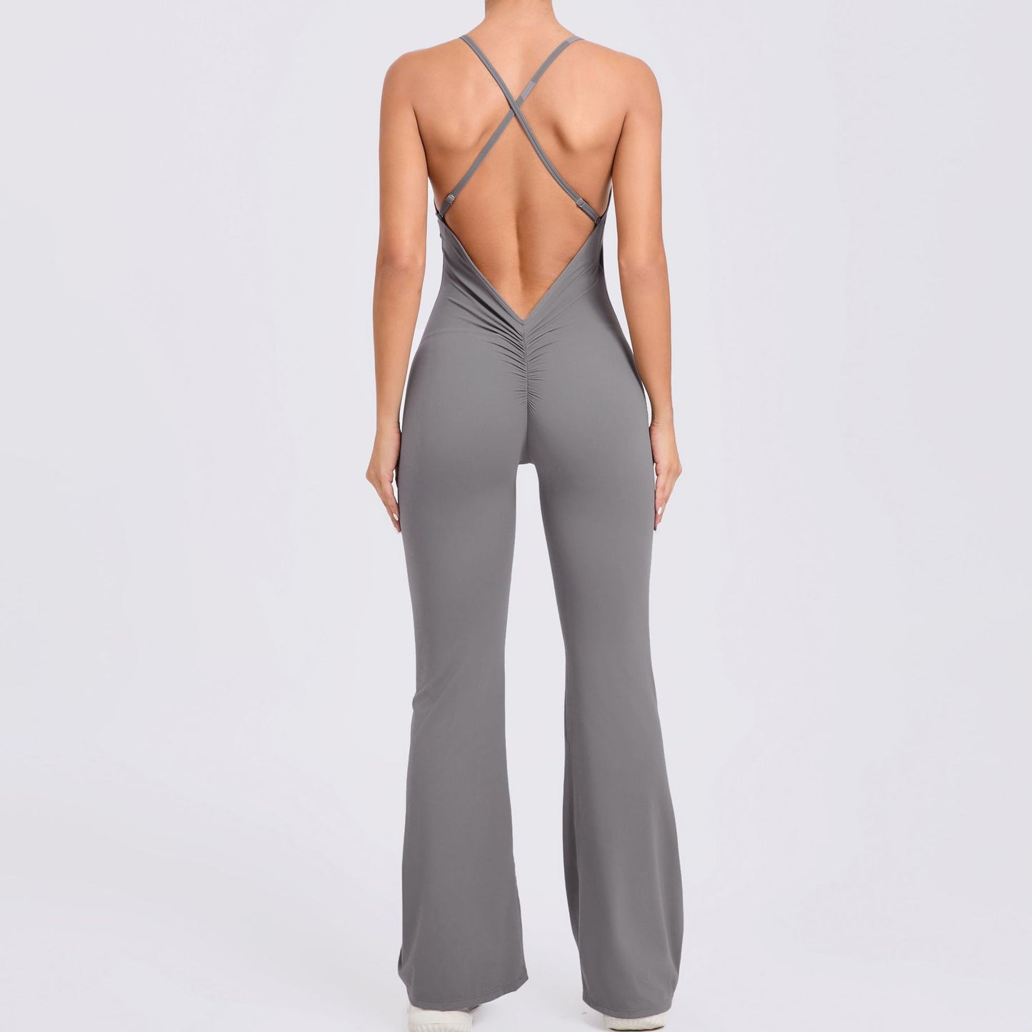 Shoulder Strap Horn Yoga Jumpsuit