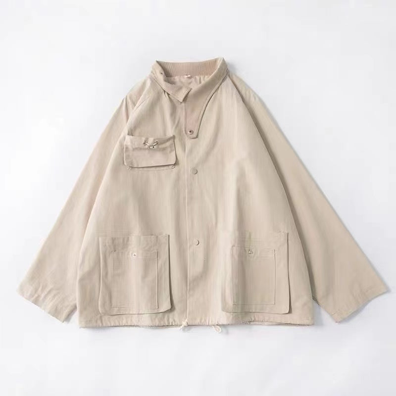 Men's Casual Loose Street Lapel Long Sleeve Jacket