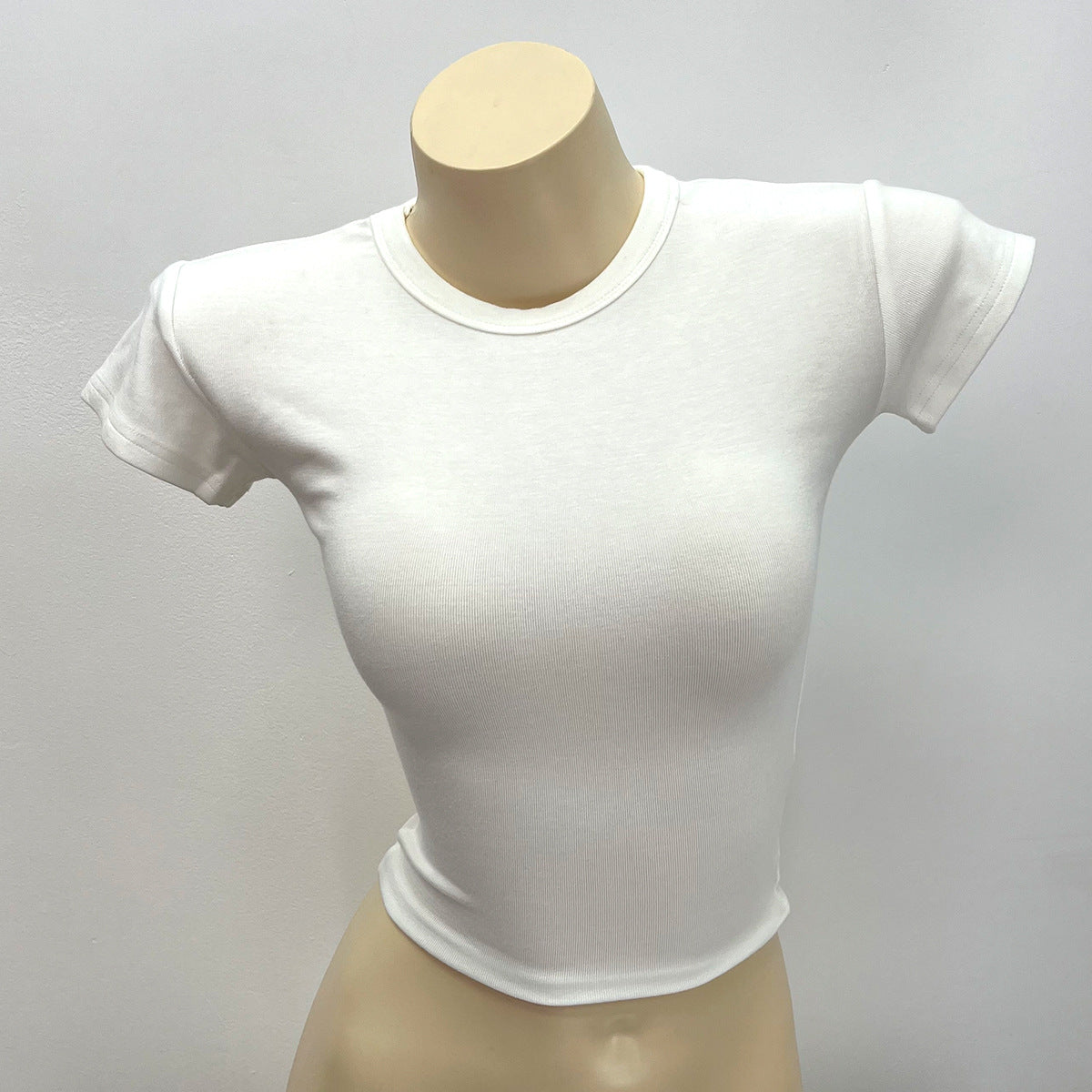 Classic Shoulder Hot Girl Sports Bottoming Skinny Top
