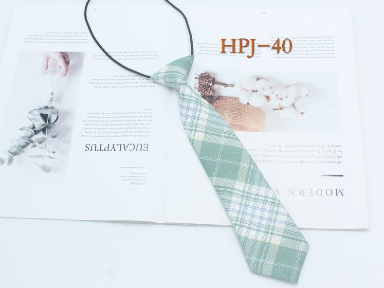 Japanese College Jk Plaid Tie Free Style