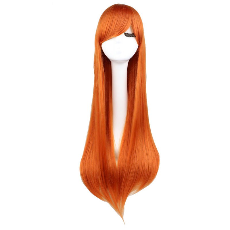 Long Straight Hair Wig Tape Mesh Matte Headgear
