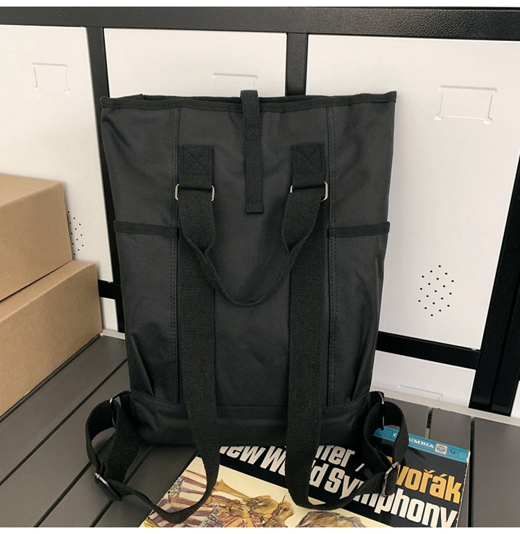 European And American Retro Trendy Rolled Backpack