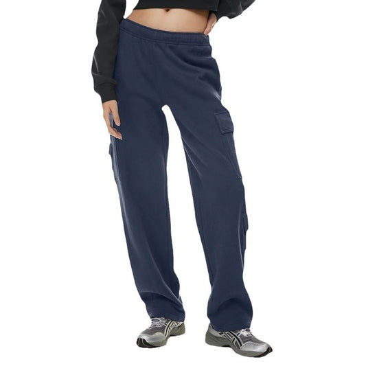 Women's Fashion Work Clothes Pocket Sweatshirt Trousers